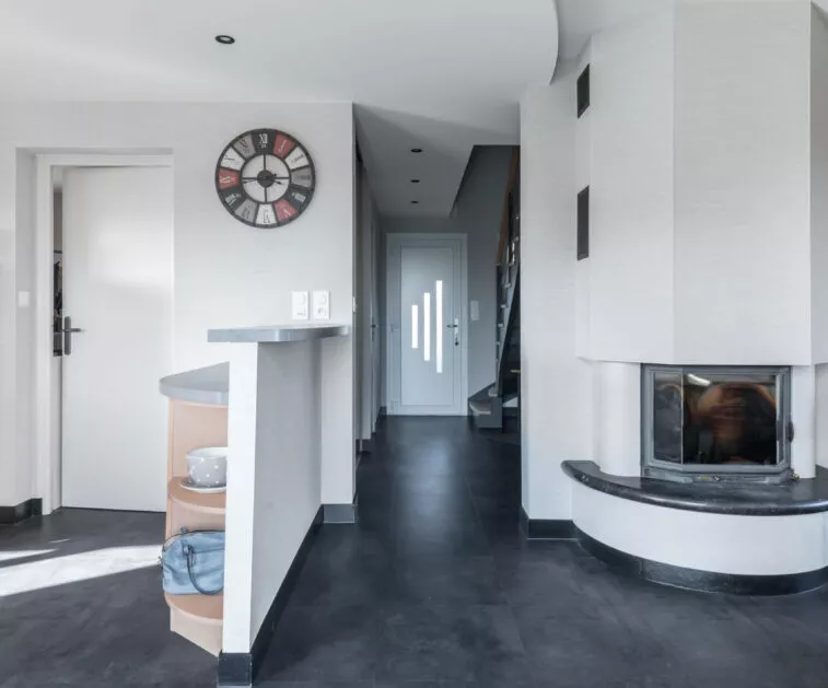 Travaux de rénovation à Saint-Donan : séjour